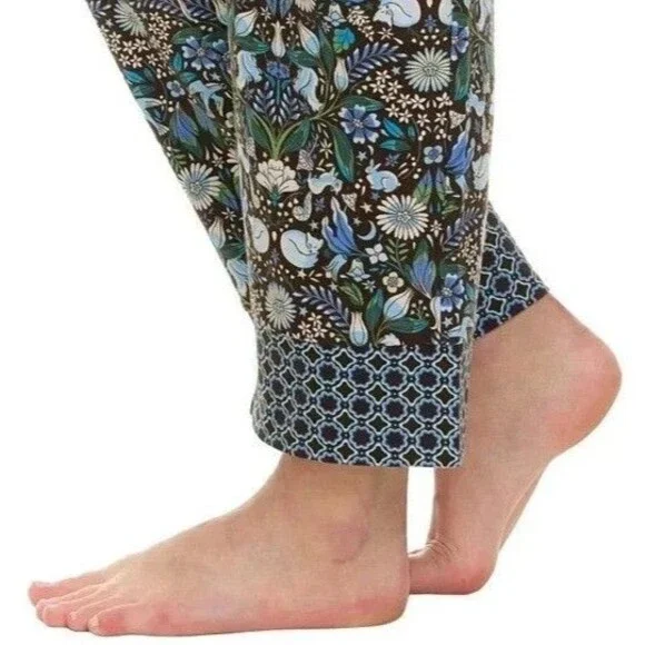 Vera Bradley Women's Notch Collar PJ Set Green NWT - Picture 5 of 5